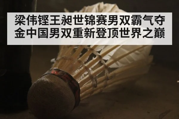 梁伟铿王昶世锦赛男双霸气夺金中国男双重新登顶世界之巅